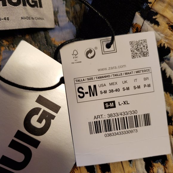 Zara X Rhuigi Limited Release Animal Print Pullover S/M - Picture 7 of 8